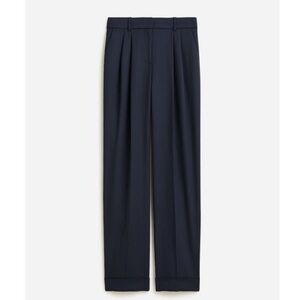 NWOT J.Crew | Essential wide leg pant in Italian city wool crepe | Navy Blue